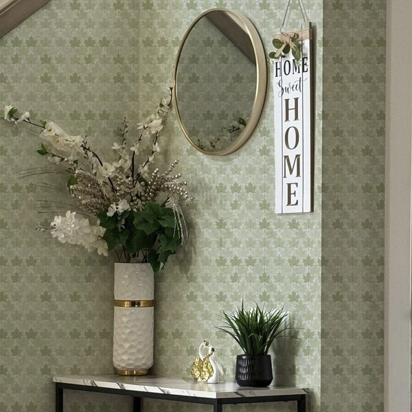 Tapet Model de lumină cu frunze de arțar, Tapet rustic, a00195 : Uwalls.ro