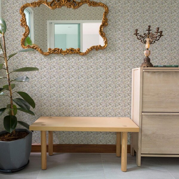 Tapet Buchet diagonal cu flori de primăvară în nuanțe delicate, Tapet flori, a00204 : Uwalls.ro
