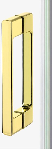 New Trendy Prime Light Gold cabină de duș 100x90 cm dreptunghiular auriu luciu/sticlă transparentă K-1102
