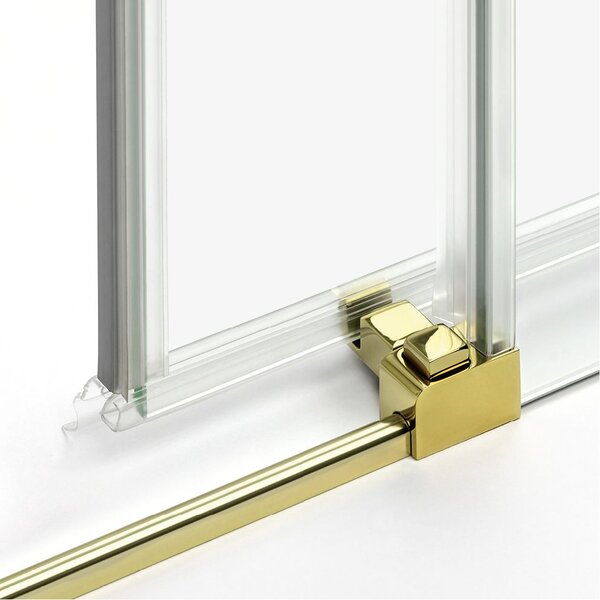 New Trendy Prime Light Gold cabină de duș 100x90 cm dreptunghiular auriu luciu/sticlă transparentă K-1102