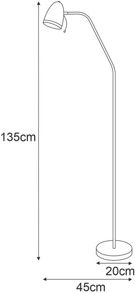 Kaja Kajtek I lampă de podea 1x40 W roz K-MT-201RÓŻOWY