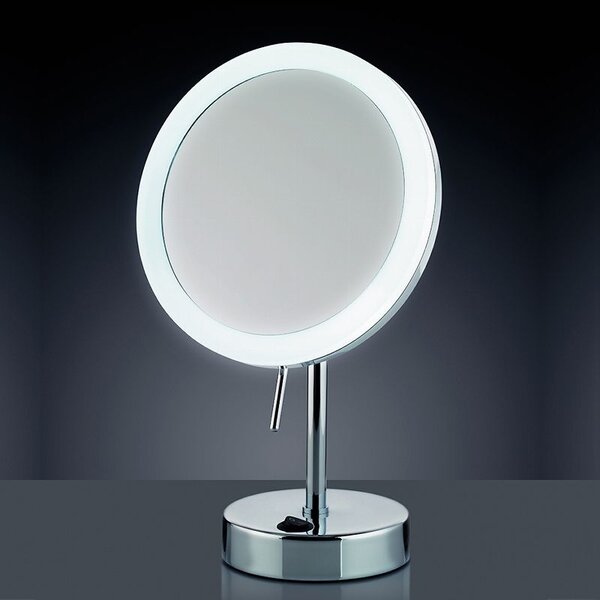 Kela oglindă cosmetică 12x31.5 cm rotunde cu iluminare crom 20628