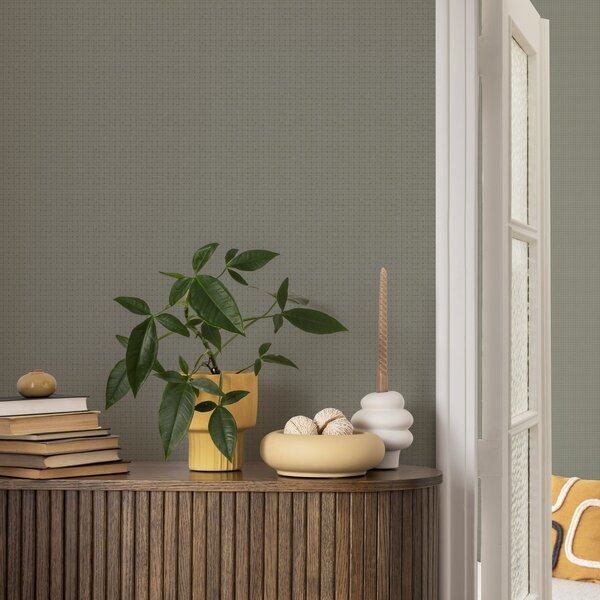 Tapet Cușcă verde mică, fundal texturat în stil retro, Tapete scandinav, a00234 : Uwalls.ro