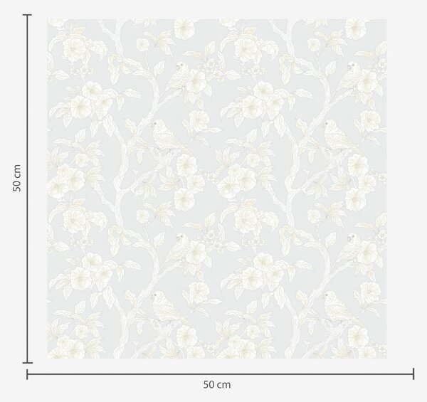Tapet Model ușor de păsări pe ramuri, paletă pastel, clasic, Tapet rustic, a00230 : Uwalls.ro