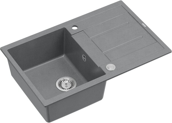 Quadron Morgan chiuveta graniteq 78x50 cm gri/grafit/onix HB8203U5-BS_P2O