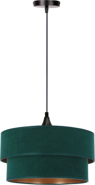 Candellux Scopello lampă suspendată 1x60 W negru-verde-auriu 31-19684