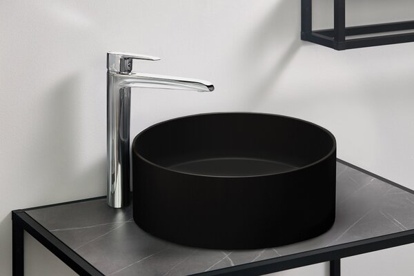 Deante Silia lavoar 36x36 cm rotund de blat negru mat CQS_NU4S