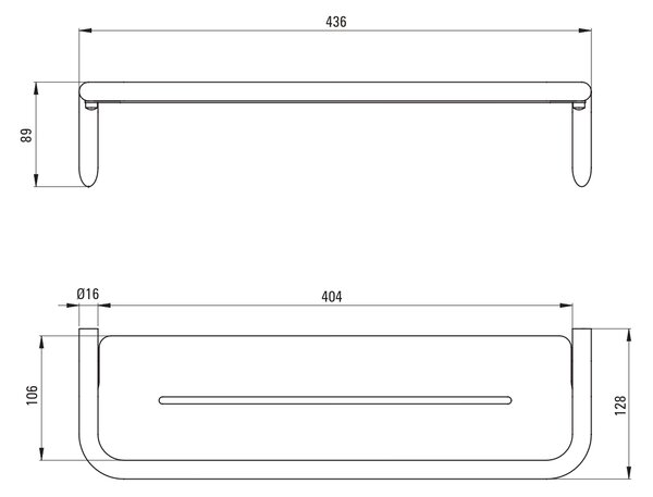 Deante Silia raft 43.6 cm ADI_C511