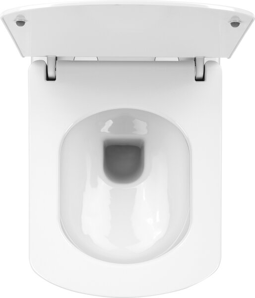 Deante Anemon vas wc cu capac soft-close agăţat fără margine alb CDZD6ZPW