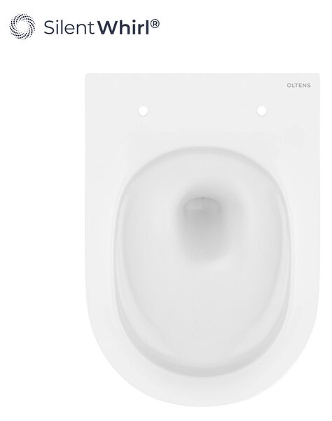 Oltens Hamnes vas wc agăţat fără margine cu spălare turbionară alb lucios 42024000