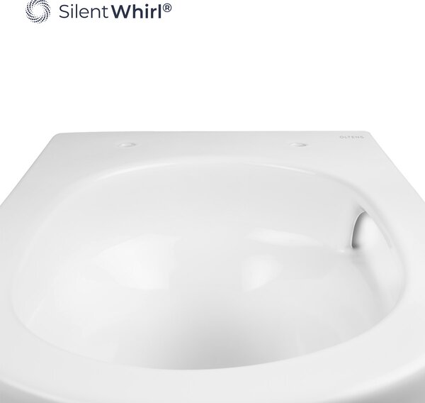 Oltens Hamnes vas wc agăţat fără margine cu spălare turbionară alb lucios 42024000