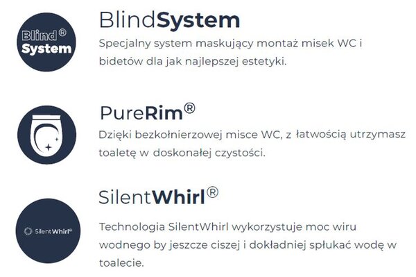 Oltens Hamnes vas wc agăţat fără margine cu spălare turbionară alb lucios 42024000