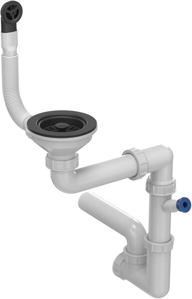 Quadron Ready Smart chiuvetă cu robinet și dozator negru/negru LA_TQ6244RSBLM