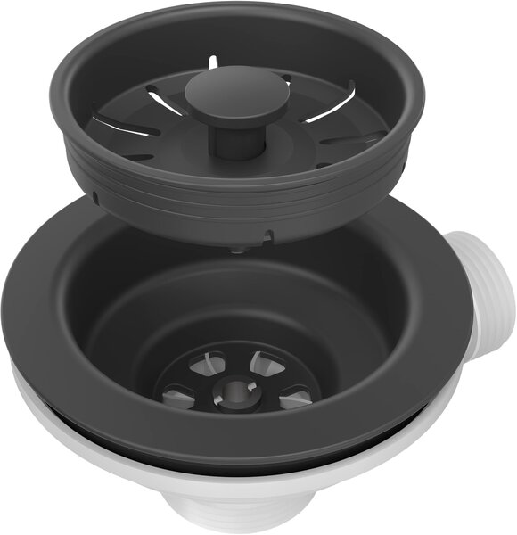 Quadron Ready Smart chiuvetă cu robinet și dozator negru/negru LA_TQ6244RSBLM