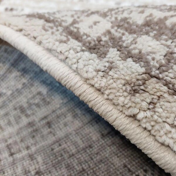 Model Fashion 32002 120, Traversa festonata, Crem Maro Latime 60 cm 60 x 200