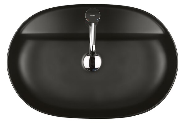 Oltens Hamnes lavoar 62x42 cm ovale de blat negru mat 41314300