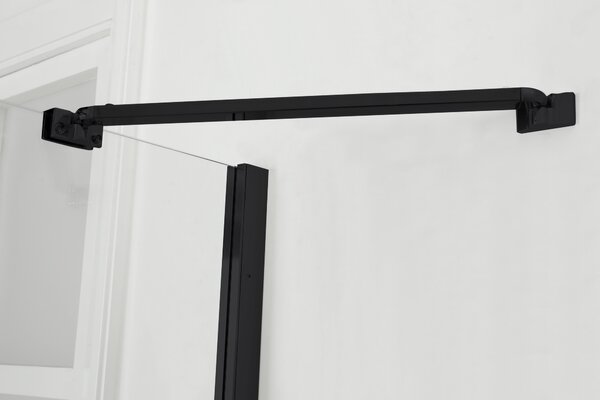 Hagser Gisa cabină de duș 100x80 cm dreptunghiular negru mat/sticlă transparentă HGR16000020