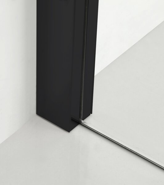 Hagser Gisa cabină de duș 100x80 cm dreptunghiular negru mat/sticlă transparentă HGR16000020