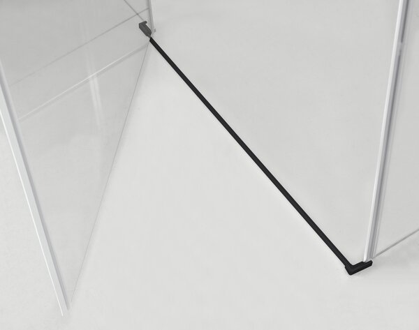 Hagser Gisa cabină de duș 100x80 cm dreptunghiular negru mat/sticlă transparentă HGR16000020