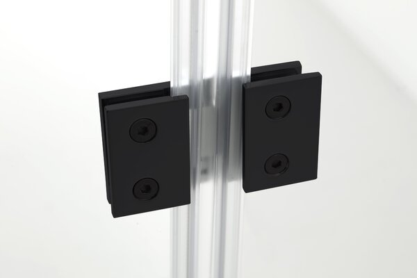 Hagser Gisa cabină de duș 100x80 cm dreptunghiular negru mat/sticlă transparentă HGR16000020