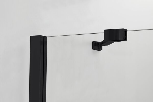 Hagser Gisa cabină de duș 100x80 cm dreptunghiular negru mat/sticlă transparentă HGR16000020
