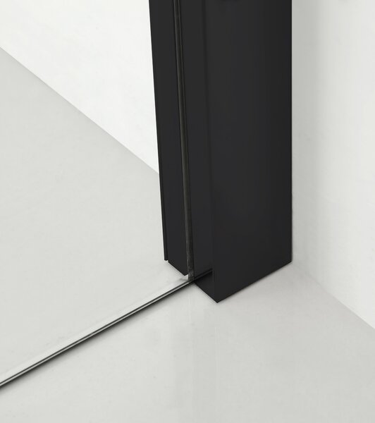 Hagser Gisa cabină de duș 100x80 cm dreptunghiular negru mat/sticlă transparentă HGR16000020