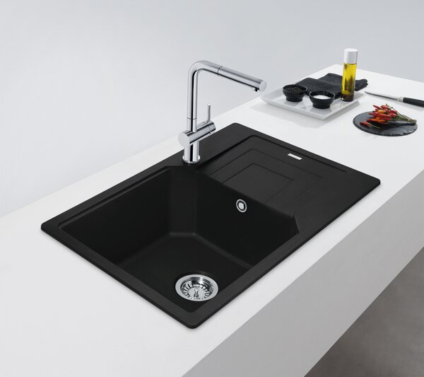 Franke Urban chiuvetă din granit 62x50 cm gri/grafit/onix 114.0687.263