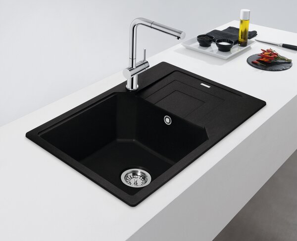 Franke Urban chiuvetă din granit 78x50 cm gri/grafit/onix 114.0687.278