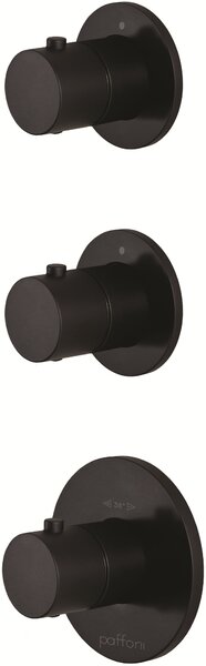 Paffoni Modular Box baterie cadă-duș ascuns cu termostat negru MDE018NO