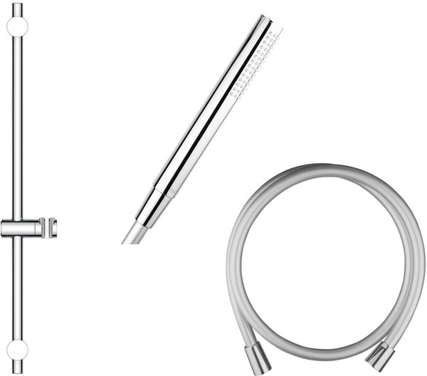 Set bară de duș Oltens Alling 37300100, duș de mână Oltens Ume 37102100, 37200100