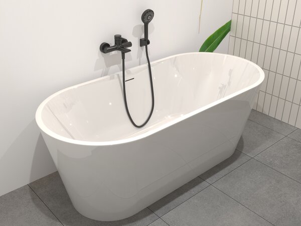 Hagser Petra cadă freestanding 172x82 cm ovală alb HGR60000012