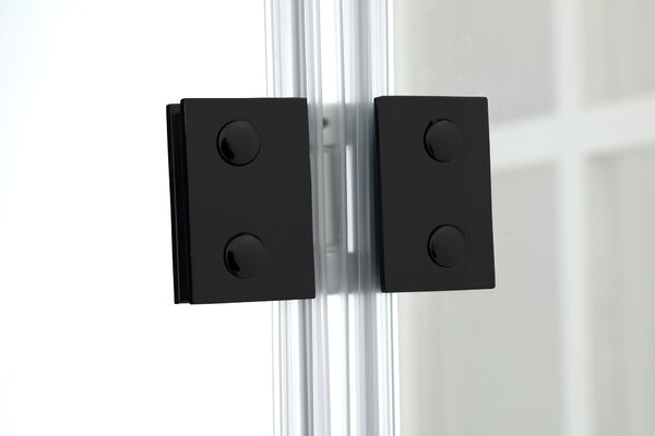 Hagser Carla uși de duș 100 cm pliantă negru mat/sticlă transparentă HGR18000021
