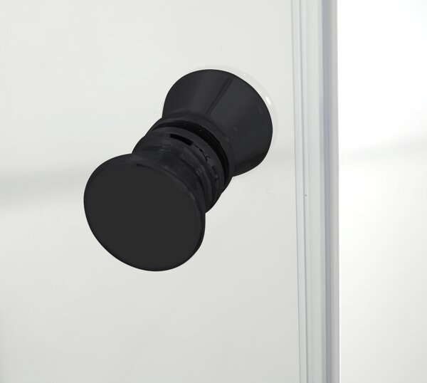 Hagser Carla uși de duș 100 cm pliantă negru mat/sticlă transparentă HGR18000021