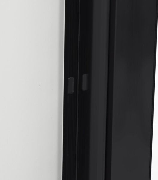 Hagser Ava uși de duș 140 cm culisantă negru mat/sticlă transparentă HGR16000021