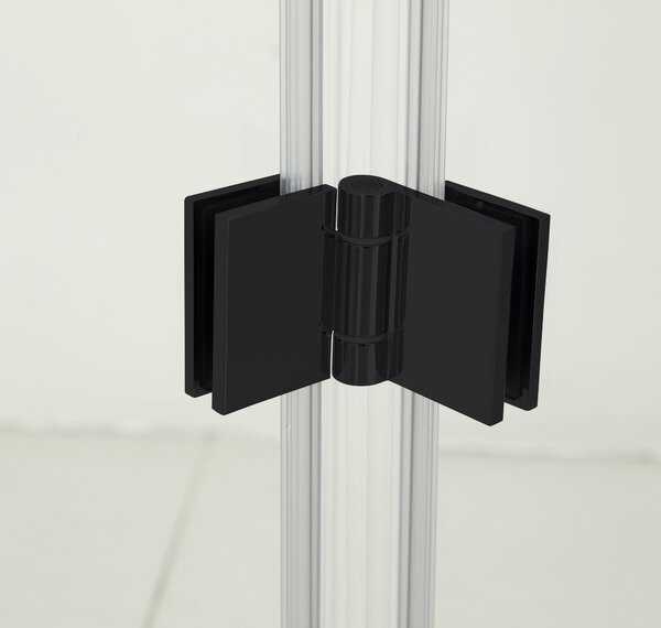 Hagser Carla uși de duș 100 cm pliantă negru mat/sticlă transparentă HGR18000021