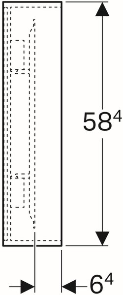 Geberit Citterio oglindă 88.4x58.4 cm dreptunghiular cu iluminare lemn 500.572.JJ.1