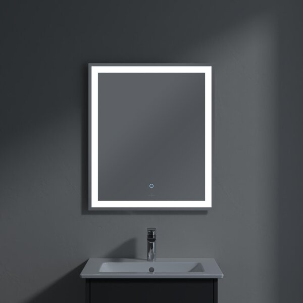 Villeroy & Boch Finero lavoar cu dulap și oglindă 60 cm gri S00300FPR1