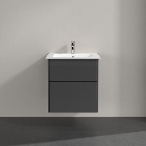 Villeroy & Boch Finero lavoar cu dulap și oglindă 60 cm gri S00300FPR1