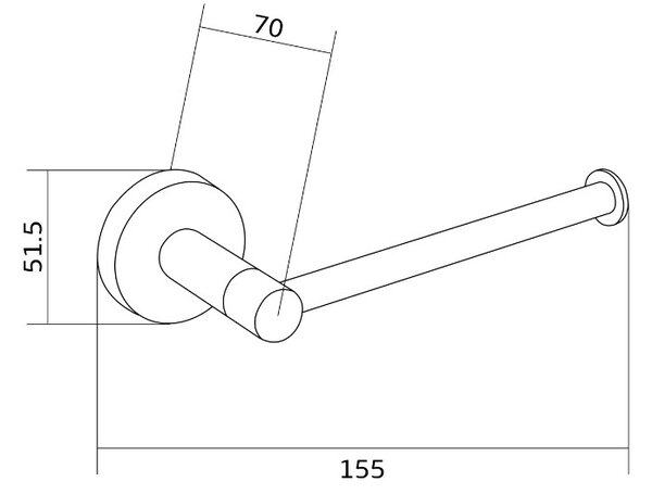 Mexen Remo suport pentru hârtie igienică, Roz-auriu - 70507330-60