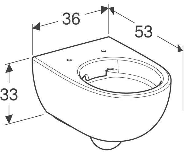 Geberit Selnova Premium vas wc agăţat fără margine alb 502.035.00.1