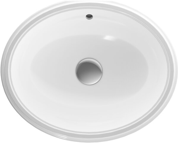 Geberit Variform lavoar 42x33 cm ovale sub blat alb luciu 500.748.01.2
