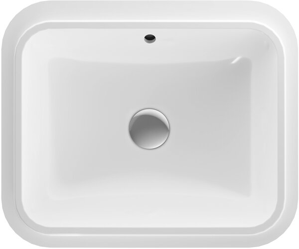 Geberit Variform lavoar 45x35 cm dreptunghiular sub blat alb luciu 500.760.01.2