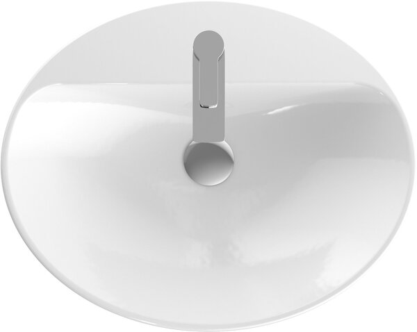 Geberit Variform lavoar 60x48 cm ovale încastrat alb luciu 500.727.01.2