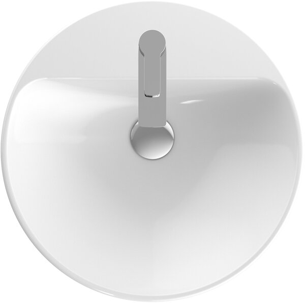 Geberit Variform lavoar 50x50 cm rotund încastrat alb luciu 500.782.01.2