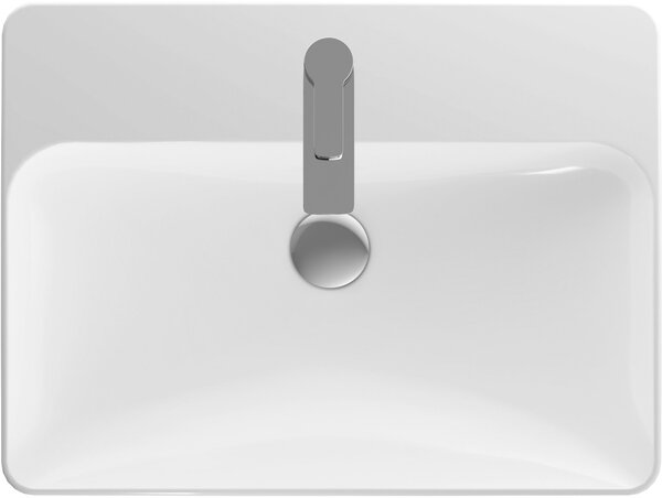 Geberit Variform lavoar 60x45 cm dreptunghiular mobilier-de blat alb luciu 500.781.01.2