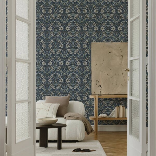 Tapet Ornament floral clasic în stilul lui William Morris, Tapet flori, a00232 : Uwalls.ro