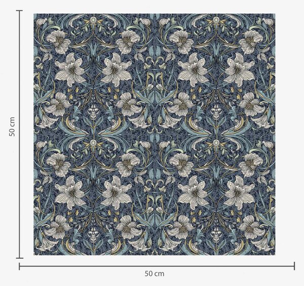 Tapet Ornament floral clasic în stilul lui William Morris, Tapet flori, a00232 : Uwalls.ro