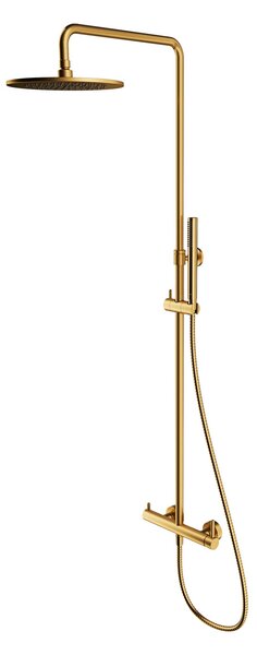Omnires Y set de duș perete cu duș de ploaie auriu Y1244MGLB