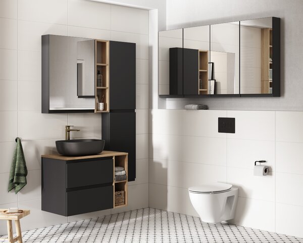 Cersanit Moduo dulap 79.5x37.5x57 cm sub chiuveta pe perete antracit S590-077-DSM