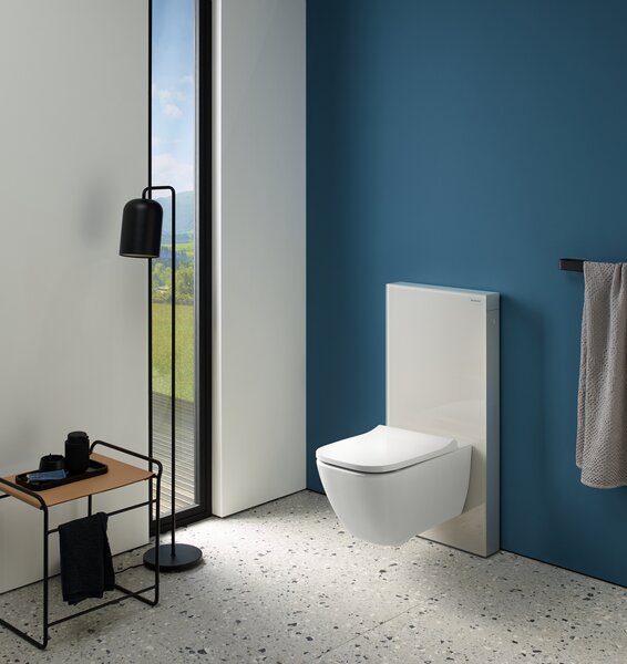 Geberit Smyle Square set vas și capac agăţat fără margine alb 500.683.00.2